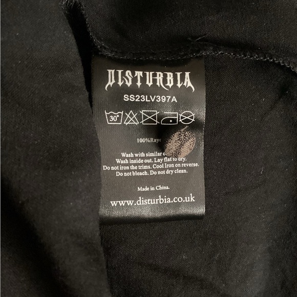 FINAL OFFER NWOT Disturbia Poisonous Plants Short Sleeve Midi Dress. - Picture 7 of 7